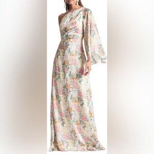 NWT Sachin & Babi Keely One Sleeve Maxi Dress in‎ Antique Bouquet - 2